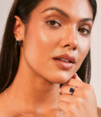 SAPPHIRE CUSHION MEGHAN SPARKLE RING