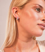 PAVE CHUBBY HUGGIE EARRINGS