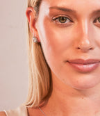 CLEAR TRILLION HALO EARRINGS