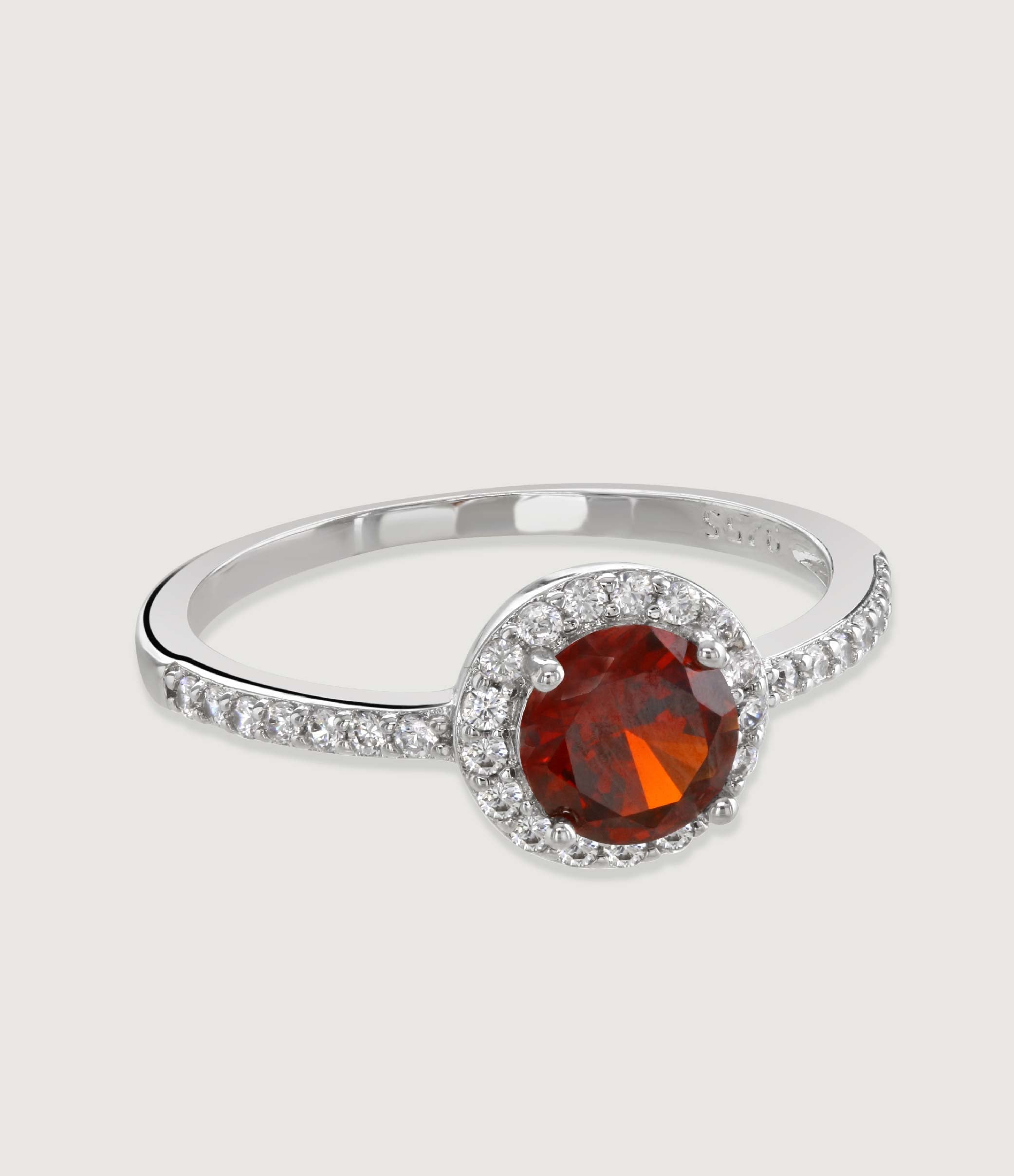 RUBY HALO RING