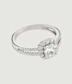 THE CARAT COLLECTION - SPLIT BAND CUSHION SPARKLE SOLITAIRE