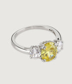 THE CARAT COLLECTION - CANARY OVAL MEGHAN RING