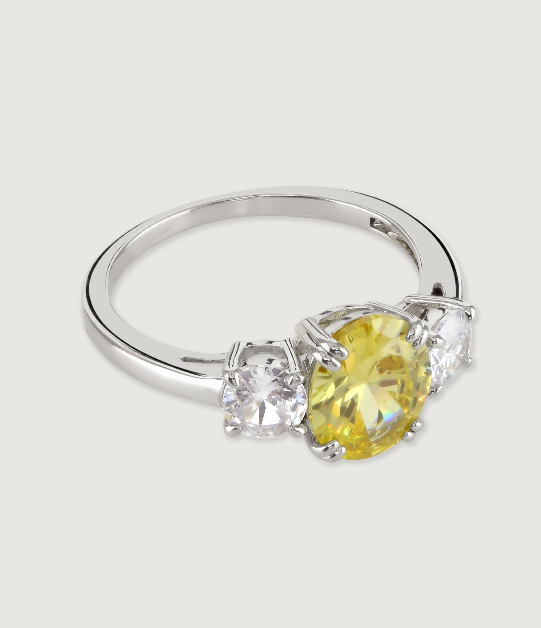 THE CARAT COLLECTION - CANARY OVAL MEGHAN RING