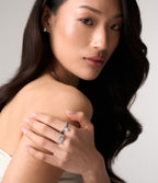 BUCKLEY LUXE - SILVER BEZEL SET OVAL RING