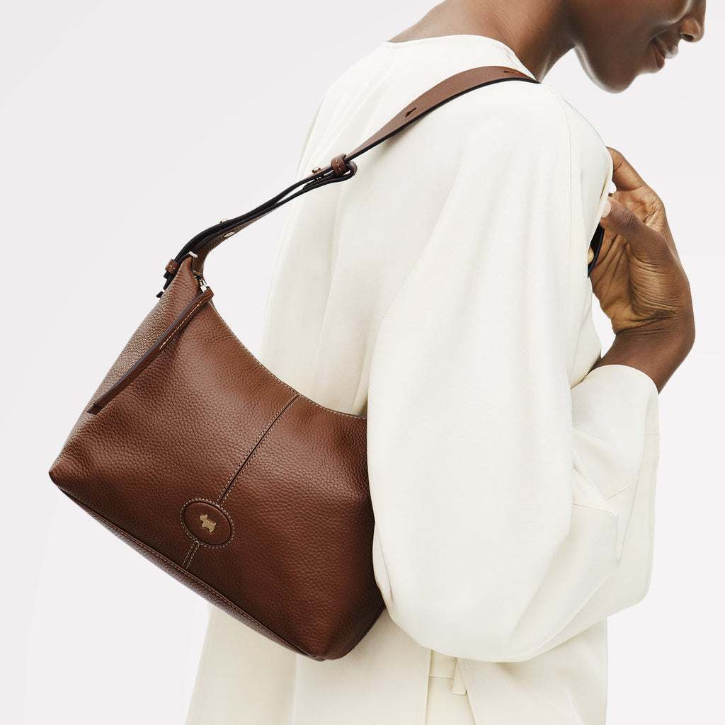 Maldon Mews Medium Ziptop Shoulder Cognac - 112929