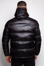 Shiny Hooded Puffer Coat