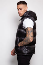 Shiny Hooded Gilet