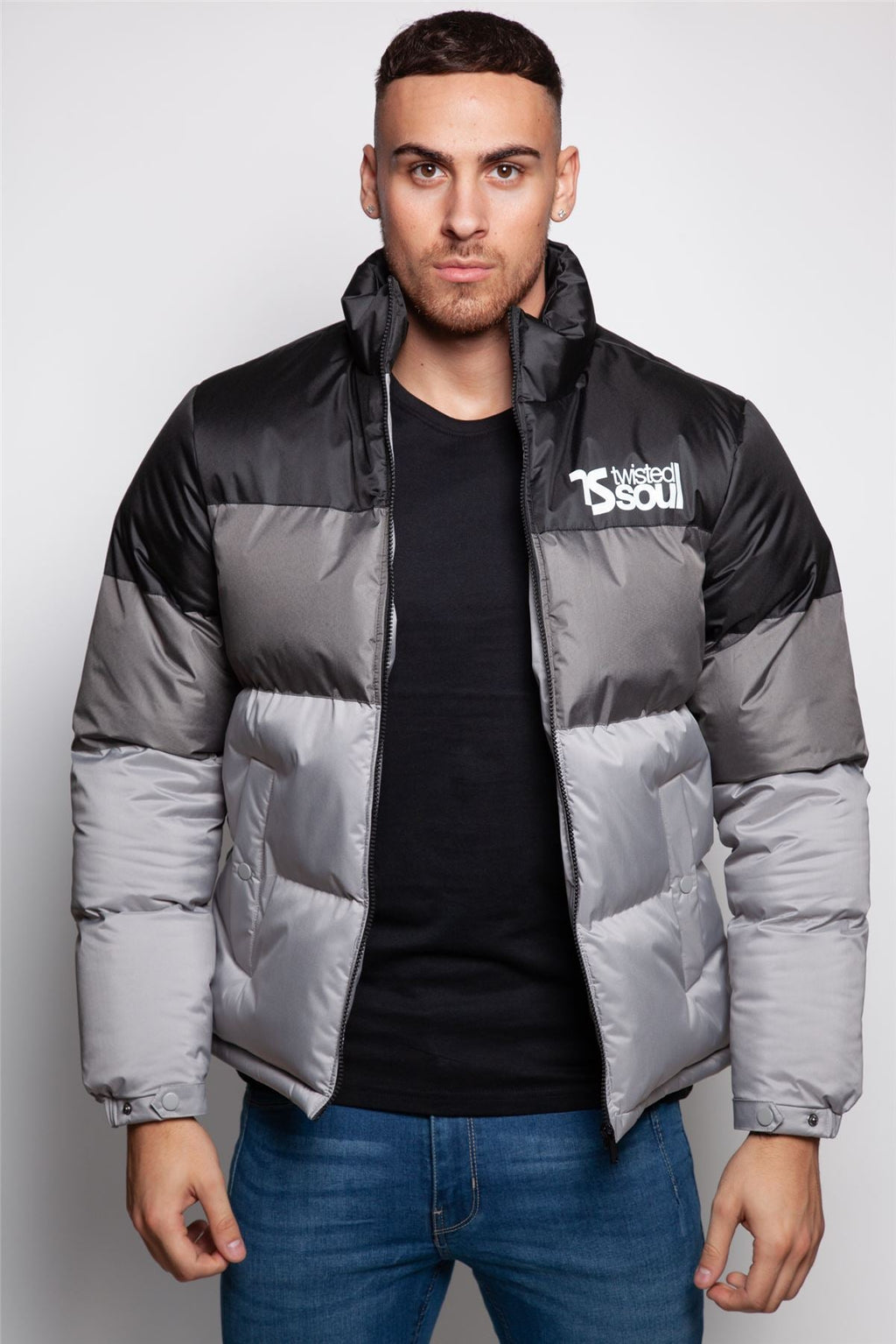 Twisted Soul Funnel Neck Puffer Coat