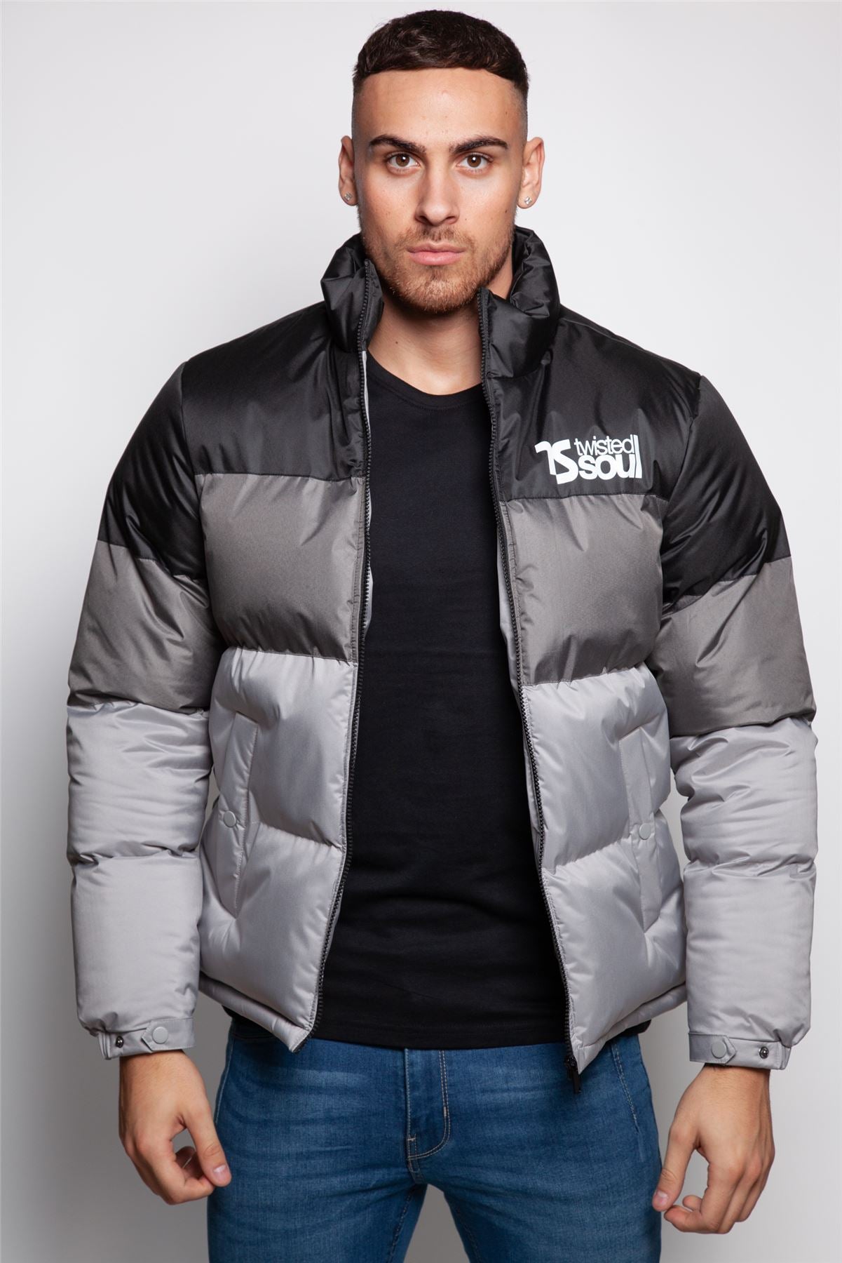 Twisted Soul Funnel Neck Puffer Coat