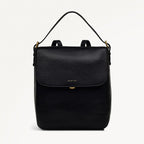 Grafton Street Medium Flapover Backpack Black - H2001001