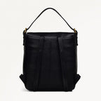 Grafton Street Medium Flapover Backpack Black - H2001001