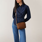 Dukes Place Medium Ziptop Crossbody Saddle - H2026211