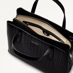 Dukes Place - Weave Medium Ziptop Grab Black - H2172001